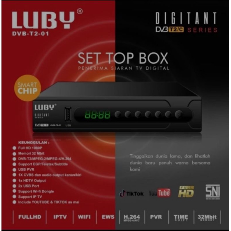 Luby Set Top Box DVB-T2-01
