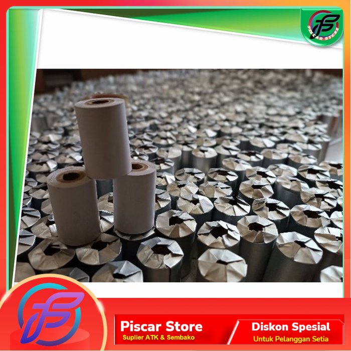 

Kertas Thermal murah ukuran 57/58x30 mm paket 10 pcs/roll