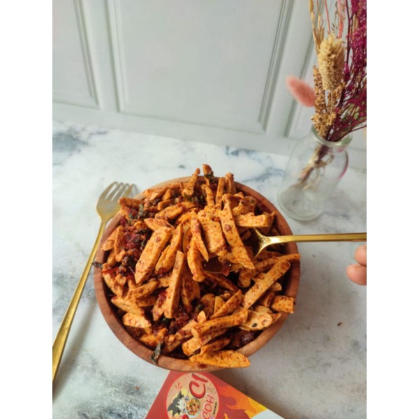 

basreng pedas daun jeruk nikmat cemilan gurih