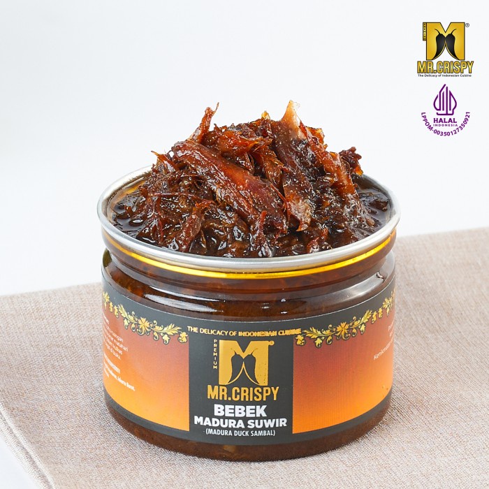 

Bebek Madura Suwir/Sambal Bebek Madura/Bumbu Ireng Asli Madura Mr.Cris
