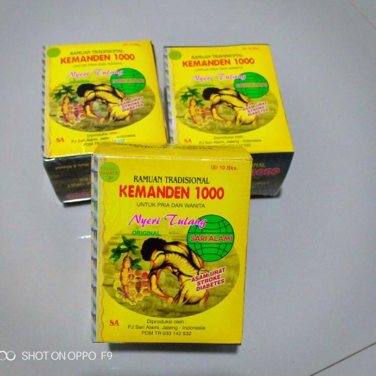 

8.8 KEMANDEN 1000 (nyeri tulang) bubuk/jamu/serbuk