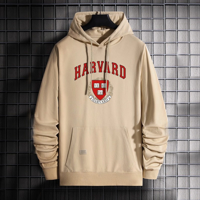 Parisdivarious Sweater Hoodie Jemper (Bordir) Harvard Bahan Fleece Size S - XXL (Pria &amp; Wanita)