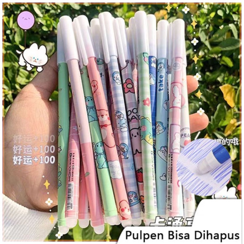 

Pulpen Bisa Hapus Bolpoin Gel Erasable Pen Motif Karakter Lucu
