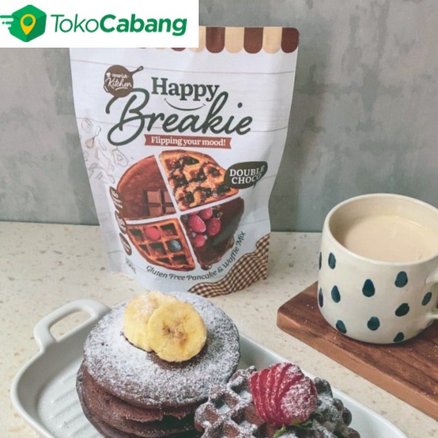 

Happy Breakie Gluten Free Pancake & Waffle Mix - Double Choco 250gr-TC