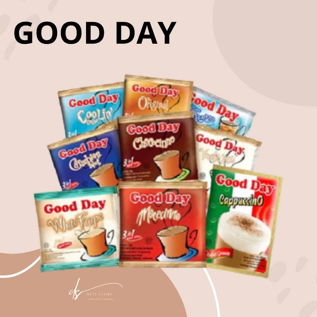 

KOPI GOOD DAY ALL VARIAN | GOOD DAY SACHET 1 RENCENG ISI 10 PCS