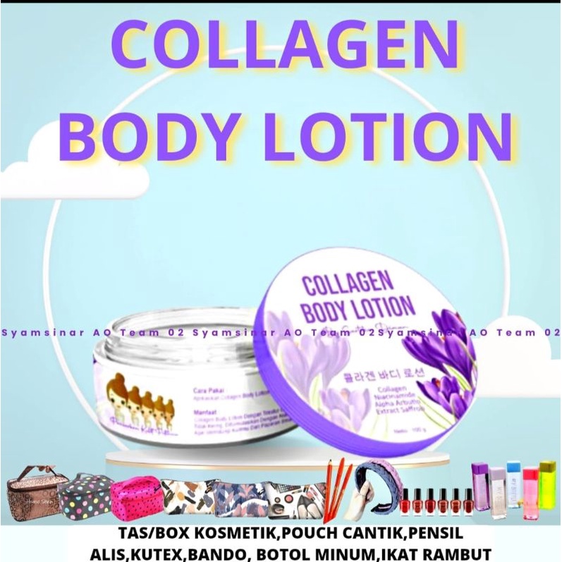 Jual Body Lotion collagen mini 100gr SS Glow up by.Sartika Diman