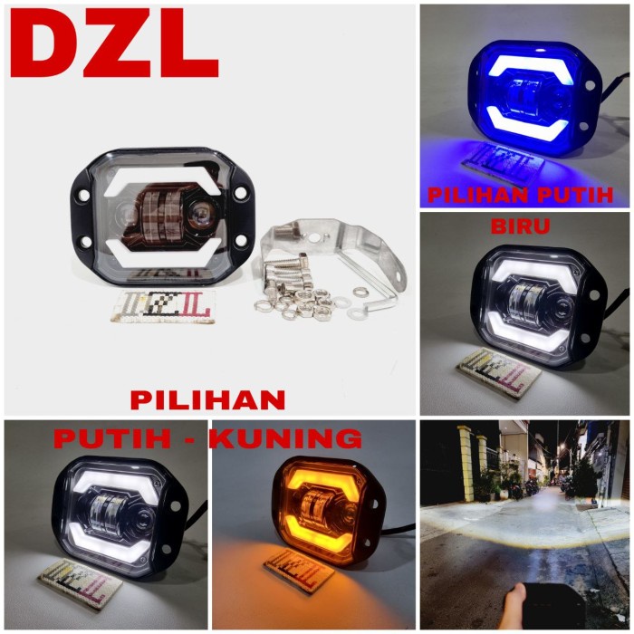 Lampu Tembak Utama 4 Led Kuping 4D Daymaker Reflektor Klx Ktm Crf 150