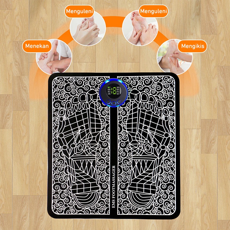 EMS Foot Massage Mat / Pijat Kaki EMS Pad Mat / Akupunktur Pengisian Meningkatkan Sirkulasi Darah Meredakan Sakit/Pijat Kaki EMS Pad Mat Original