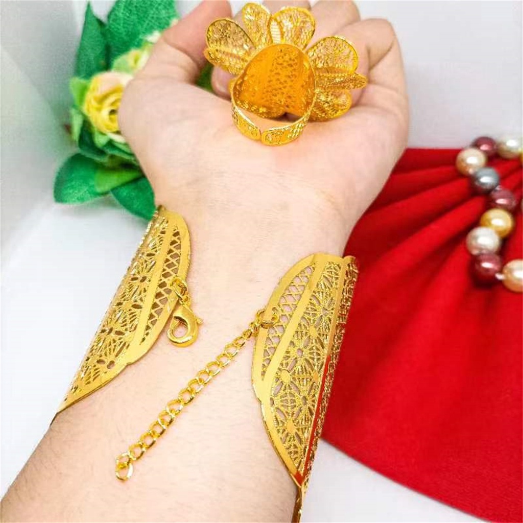 Gelang Xuping Bangkok Gelang kendari Terbaru Dubai Perhiasan lapis Emas 24k Wanita Motif