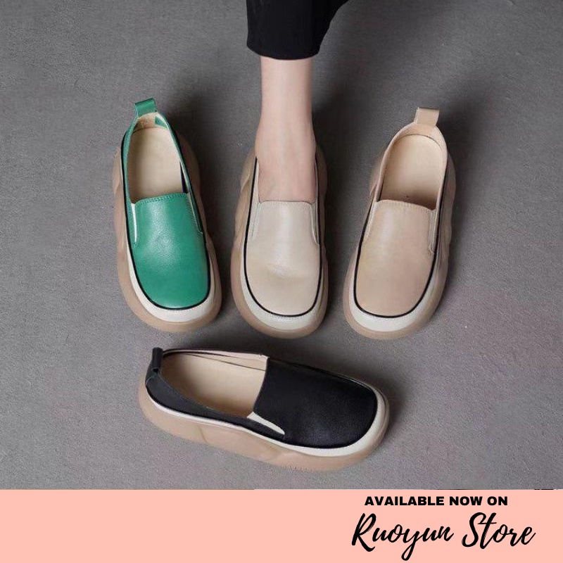 RYX - Gloss Slick Sepatu Slip On Wanita Fashion Casual / Jalan-Jalan - Ori Import