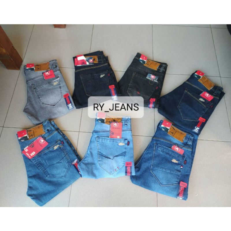 Celana jeans pria cmj celana panjang pria jeans pensil