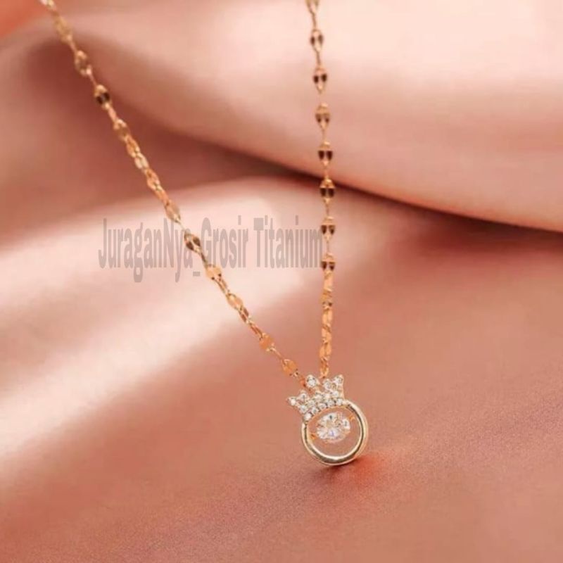 KALUNG TITANIUM MAHKOTA DIAMOND KOREA ANTI KARAT&amp;ANTI LUNTUR