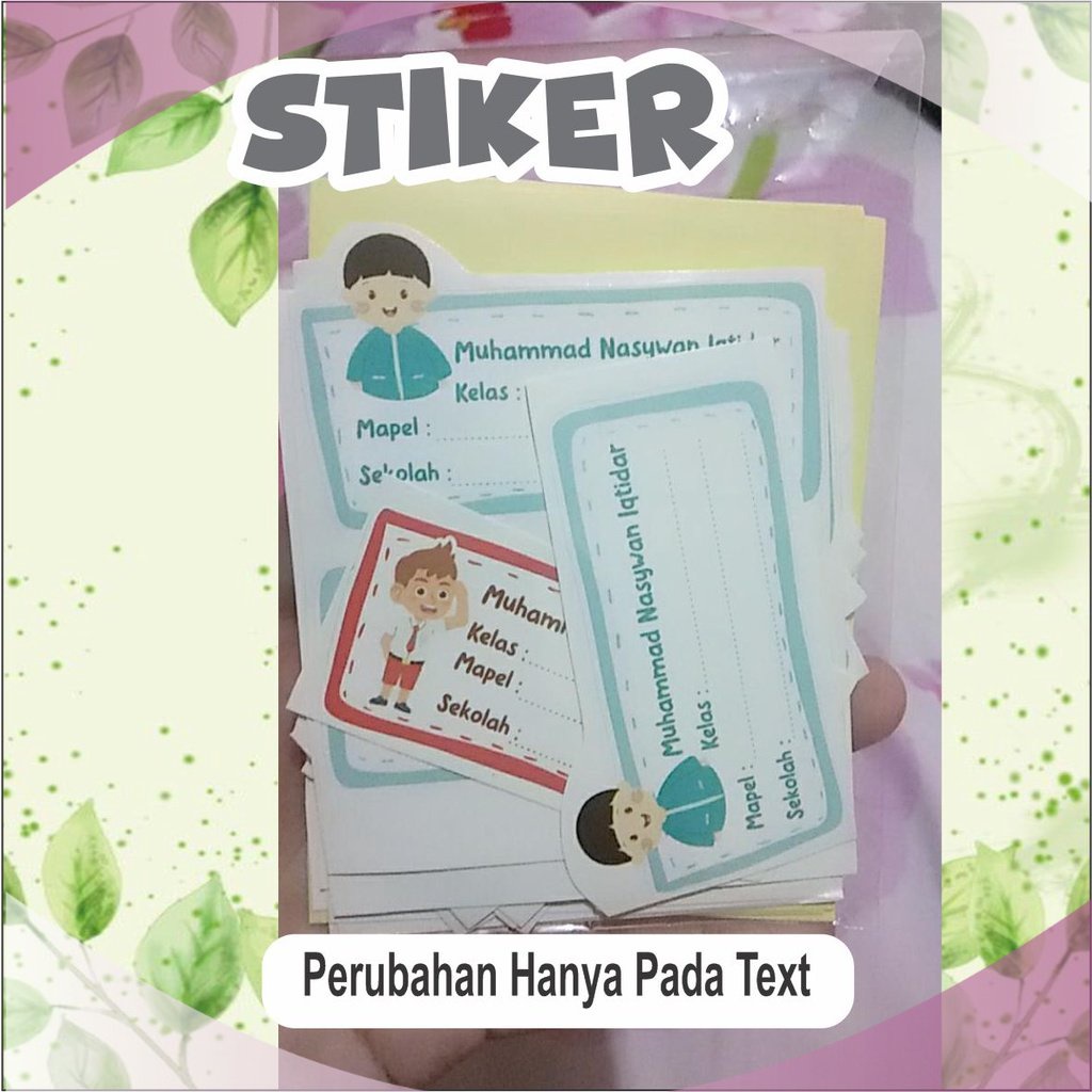 

STIKER MATA PELAJARAN ISI 40pcs Stiker Label Nama Stiker Nama Stiker Buku Sticker Label Toko_Renata