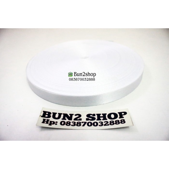 

Tali ID Roll 1,5 cm Putih / Tali Nylon / Tali ID Card / Tali Lanyard MURAH
