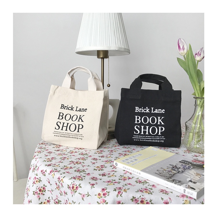 Rizkibag Brick Lane Totebag Tas jinjing Bahan kanvas