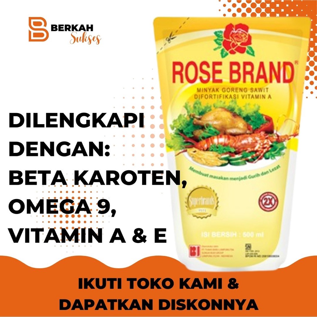 

Minyak Goreng Rose Brand 500ml Refill