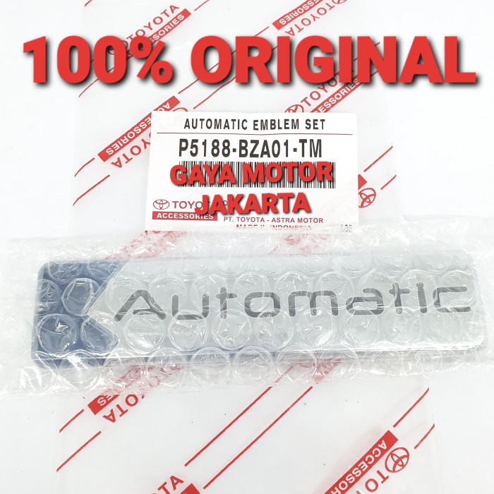 Emblem Emblem Automatic Toyota Rush-Terios Dll 2016-2017 P5188-Bza01-Tm