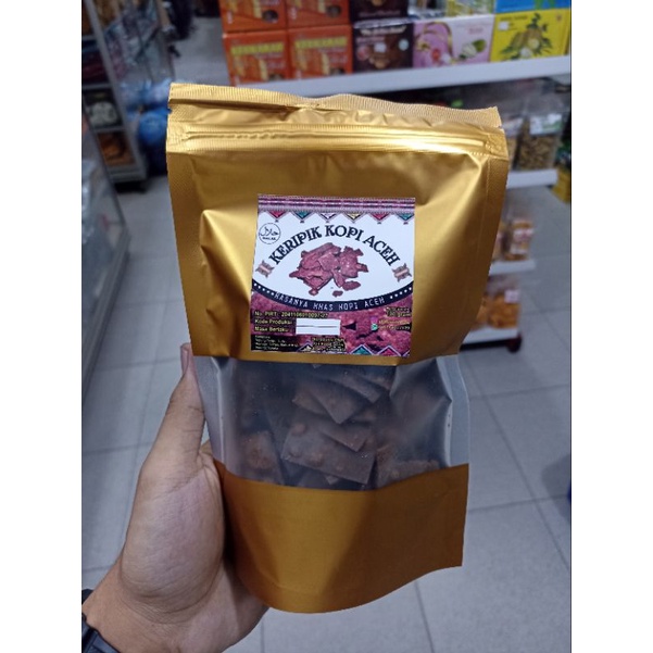 

Keripik kopi asli khas Aceh / Cemilan keripik kopi Aceh