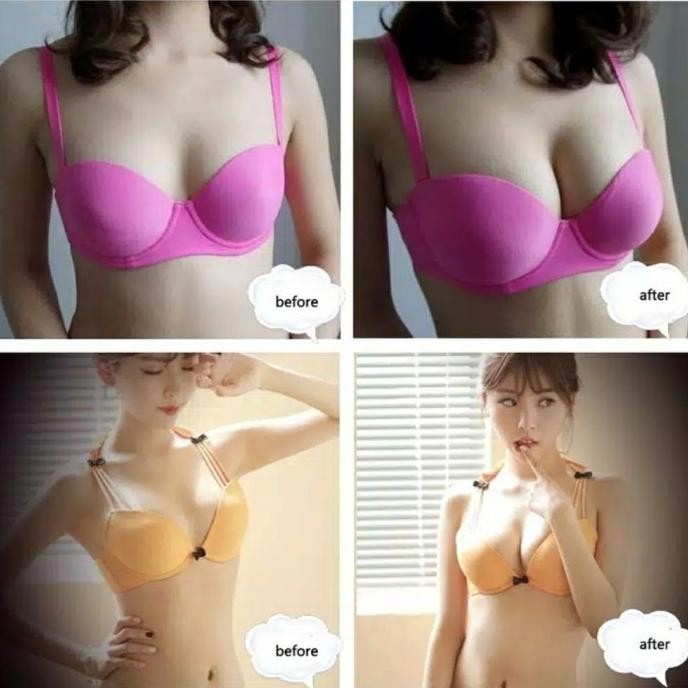 JB SILICONE BRA PAD BIKINI PUSH UP BRA TEMPEL PENAMBAH CUP BH SILIKON - Beige
