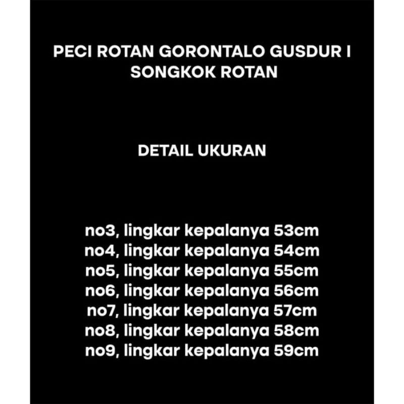 PECI ROTAN GORONTALO 100% ASLI ROTAN