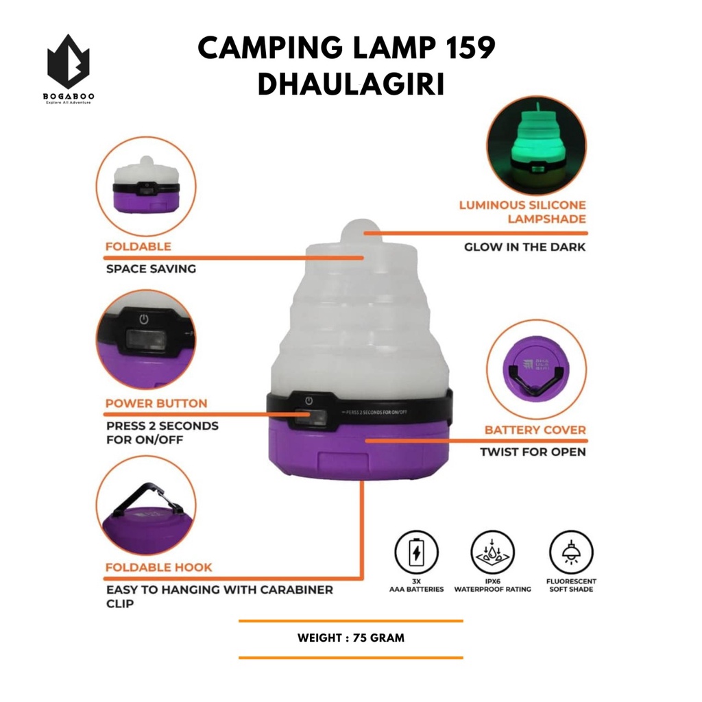 Lampu Tenda CL-159 - Lampu gantung - Lampu Tenda Dhaulagiri