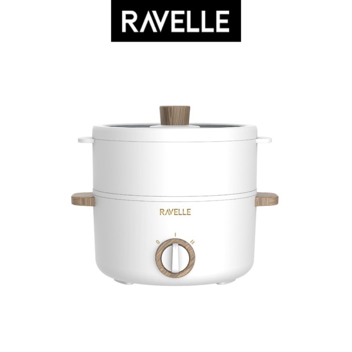 Ravelle Multi Cooker 2,5L Panci Steamer Kukusan Listrik RMC25A