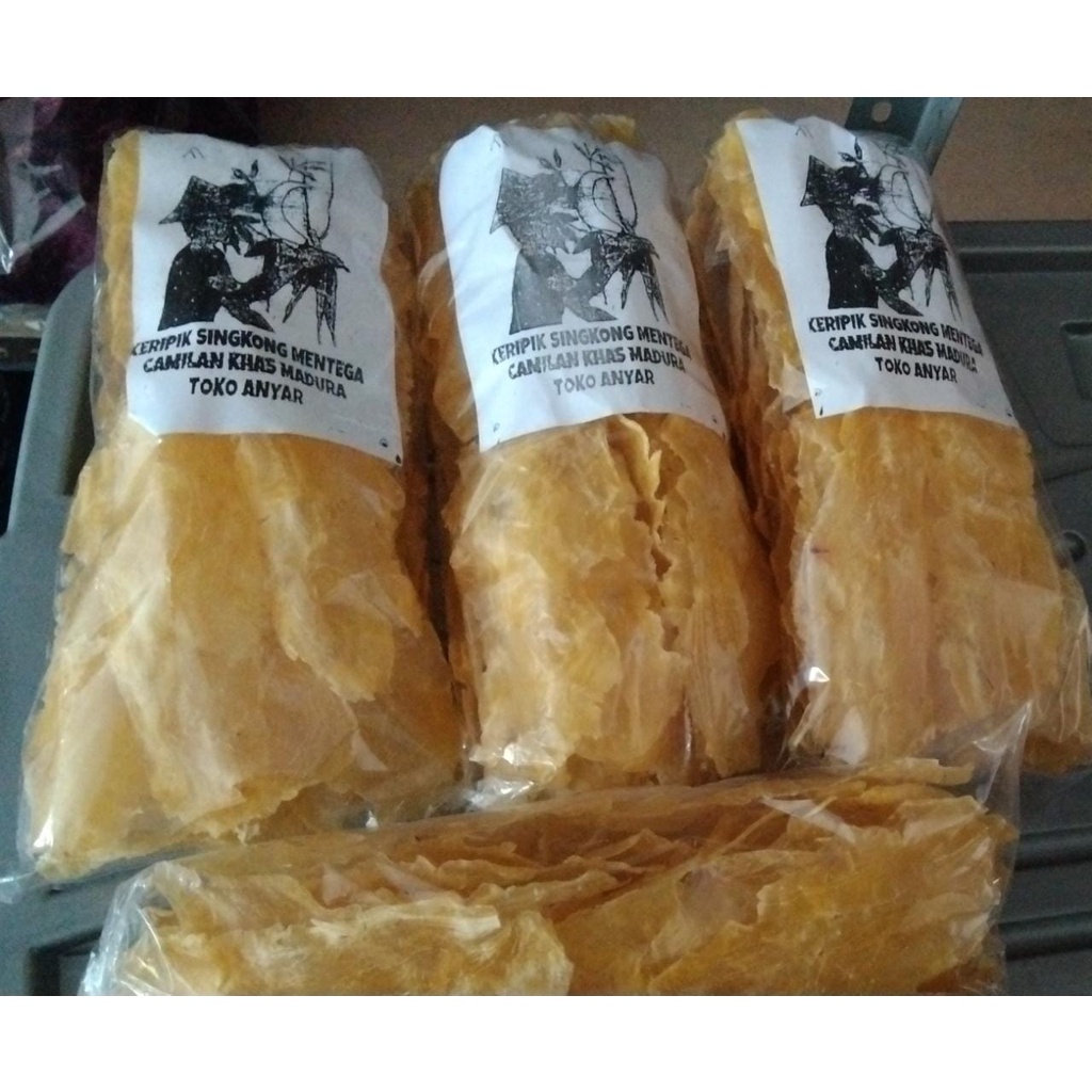 

Kripik Tette/ Keripik/ Emping Singkong Mentah Asli Madura 150gr