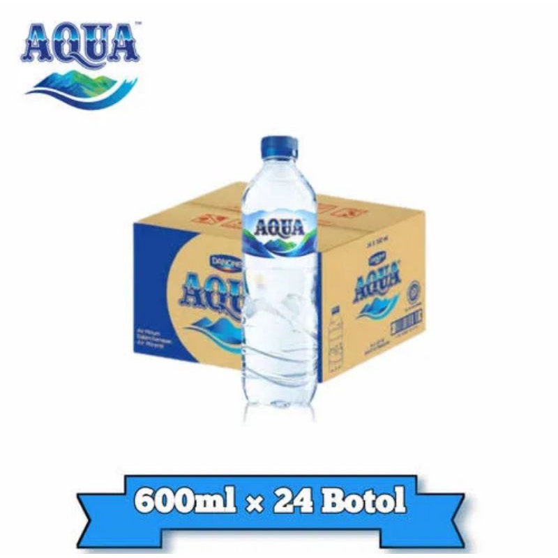 air mineral aqua 600ml 1 dus