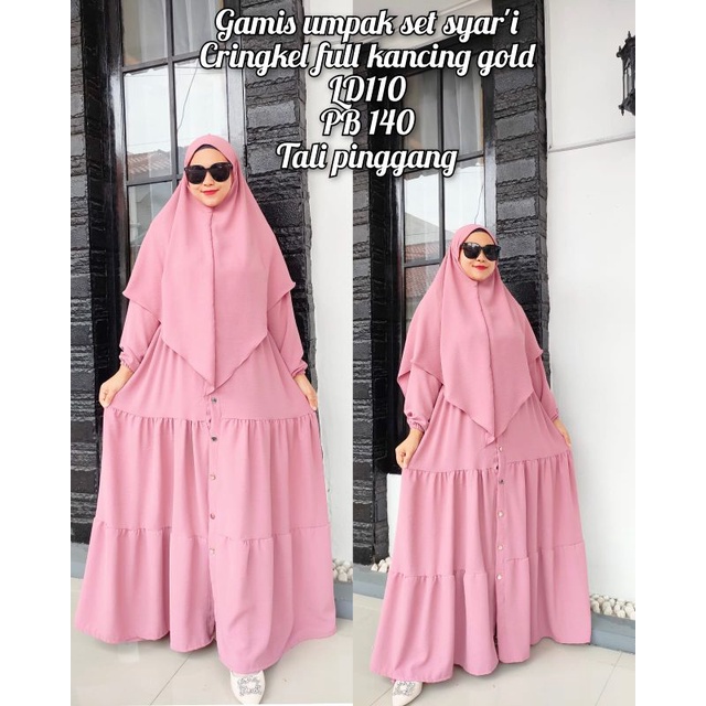 Set syar'i crinkle syifa