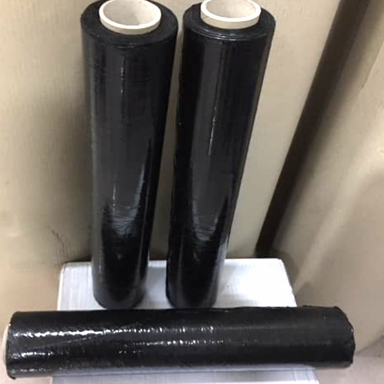 Stretch Film Hitam 50cm x 300m / Plastik Wrapping 50 cm x 300 m