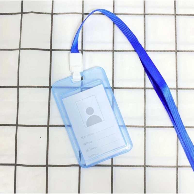 

Name Tag Holder Plastik ID Card Holder Gantungan Lanyard Kartu Nama