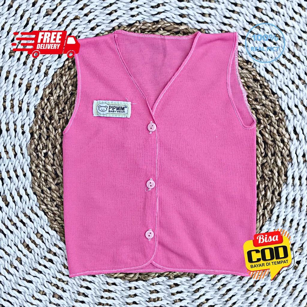 Baju Bayi Tangan Kutung PINK SERIES Size 0 - 3 Bulan merk SNI PIP MIM