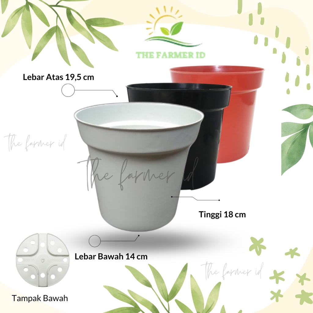 Pot Srondol 20 Tinggi Warna