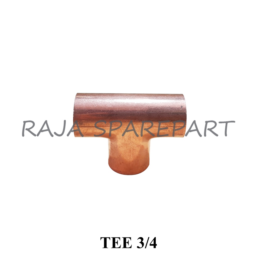 T3/4 TEE TEMBAGA UNTUK PIPA UKURAN 3/4&quot; / SAMBUNGAN PIPA TEMBAGA TEE UKURAN 3/4&quot;