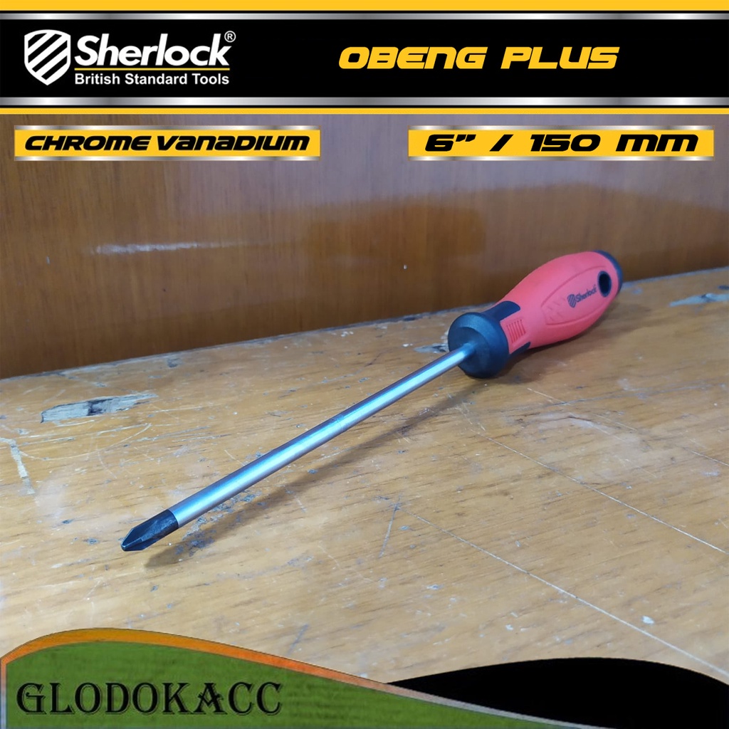 Obeng Plus Ergo 6 &quot; / 150 mm Original Sherlock