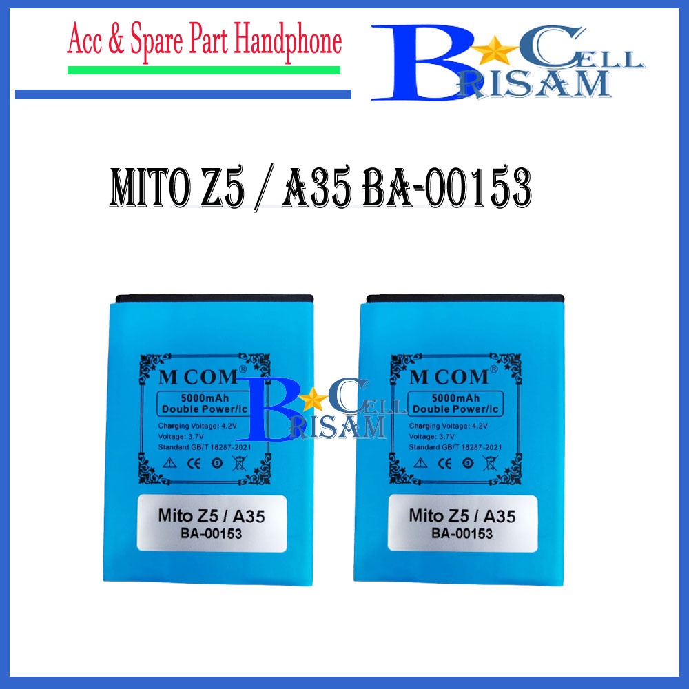 MCOM [ 5000mah ] - Baterai MITO Z5 A35 /  BA-00153 / BA00153  - Double Power Baterei Batrei Batrai B