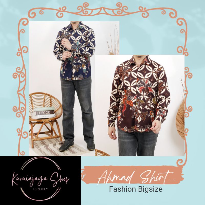 kemeja batik pria jumbo/kemeja batik pria lebaran2023/baju lebaran2023/kemeja pria