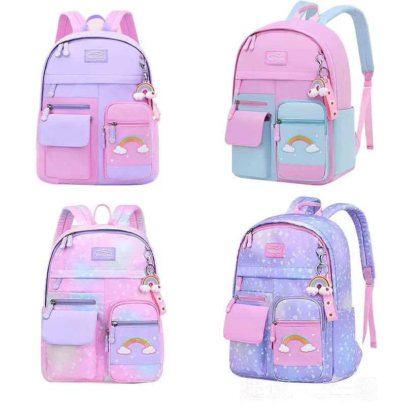 Tas Ransel Sekolah Anak Perempuan Tas Sekolah Anak Anti air Model Korea / Tas Anak Premium