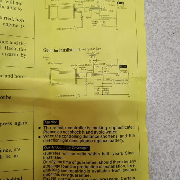 REMOTE ALARM MOTOR PANASTAR