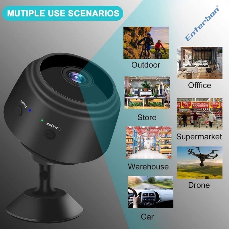 COD Kamera CCTV Mini  Wifi tanpa kabel sambung ke hp