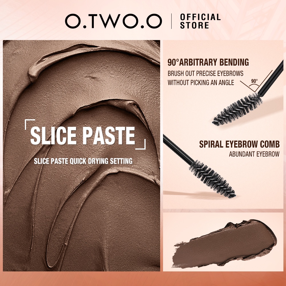 ❤ MEMEY ❤ O.TWO.O Natural Shaping Eyebrow Dying Cream | Brow Pomade Gel ✔️BPOM