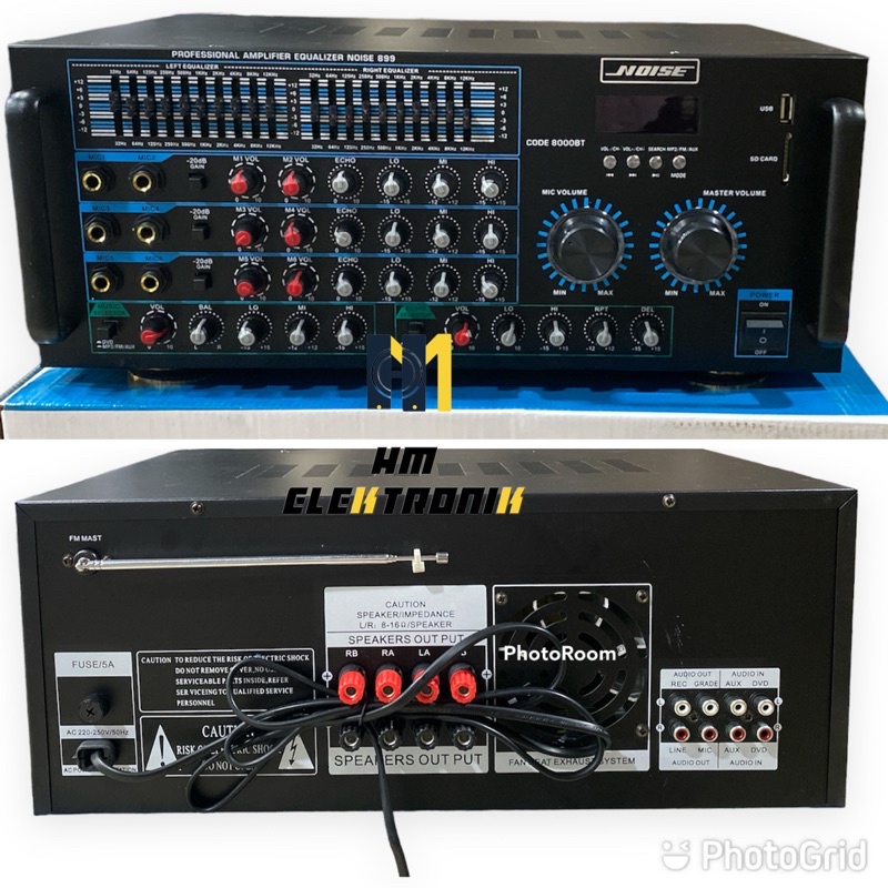 Power Ampli Noise 8000BT karaoke bluetooth