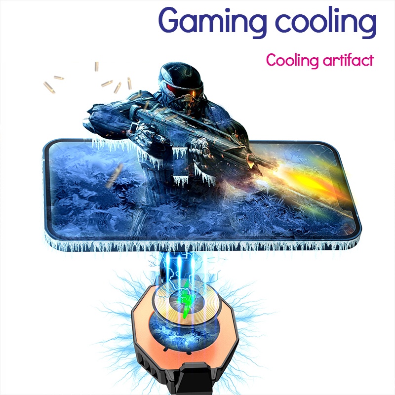 X9  Kipas Pendingin HP Mobile Cooling Funcooler  Kipas Gaming Radiator Fan Cooler  Cooling Fan Gaming PUBG MLBB