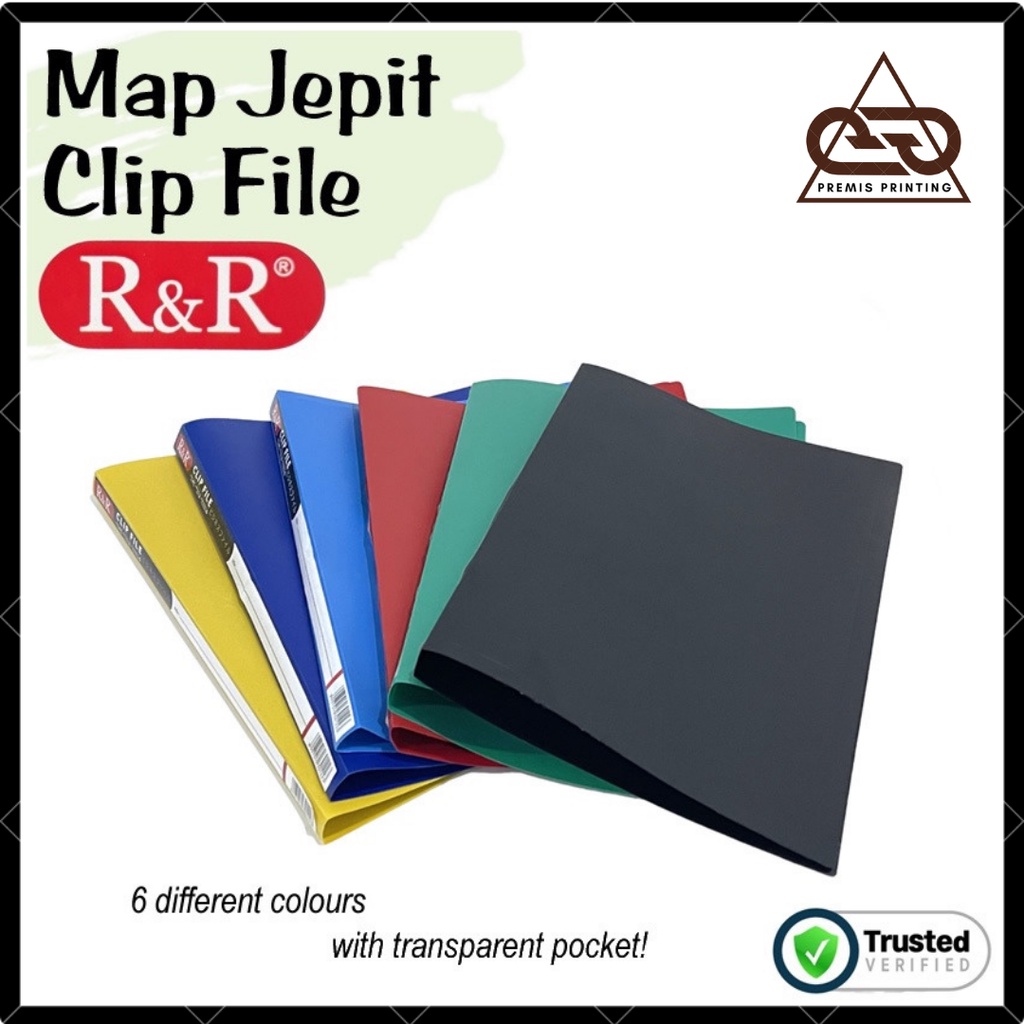 

Map Jepit Folio F4 Pocket / Clip File R&R / Map Jepit Kualitas Bagus