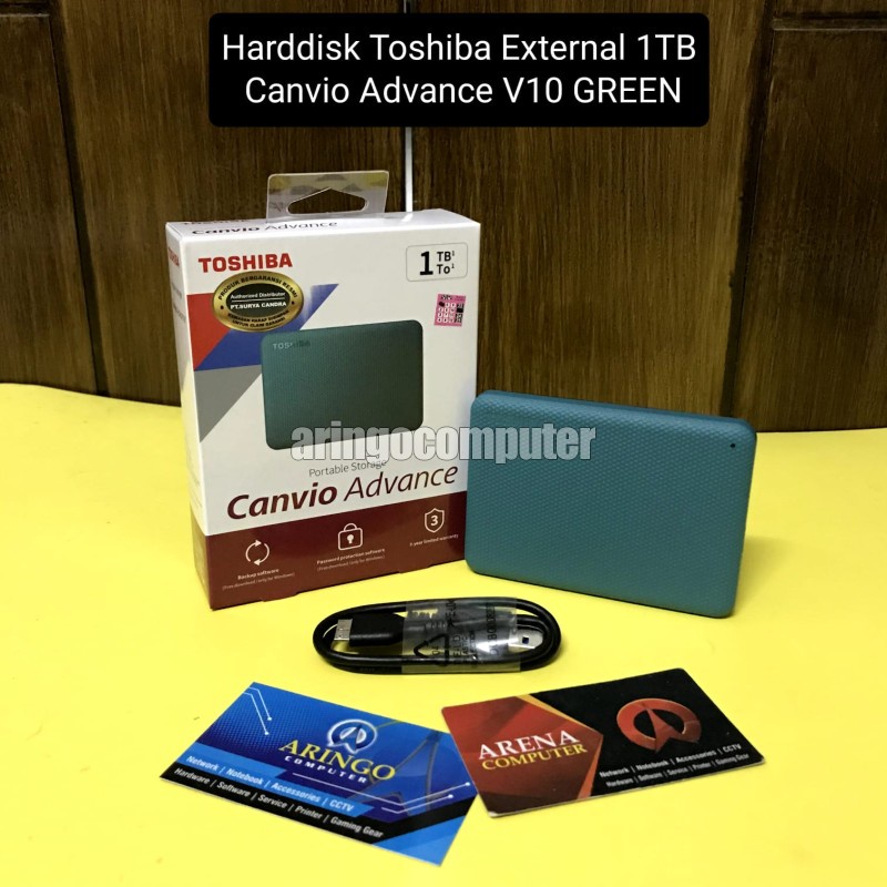 Harddisk Toshiba External 1TB Canvio Advance V10 GREEN