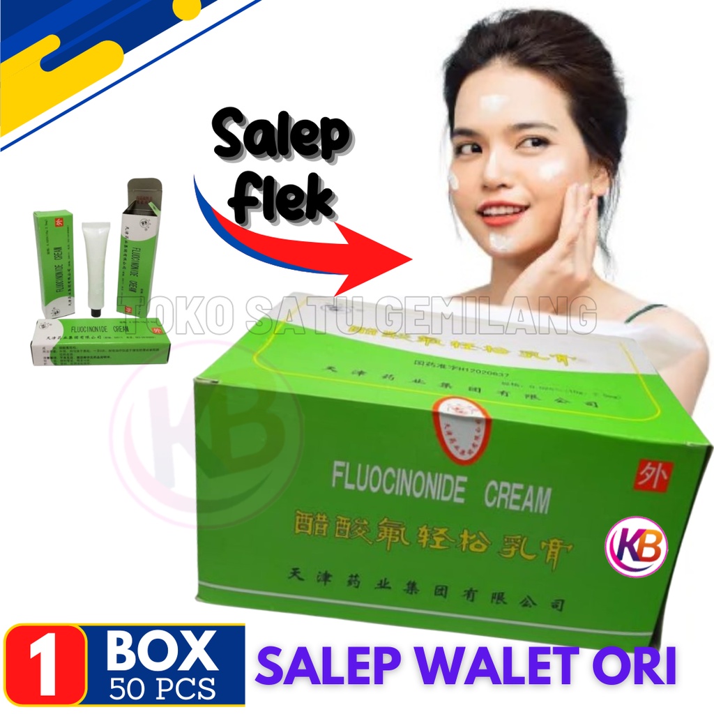 (1 Box) Salep Walet Original / Fluocinonide Antiseptik / Salep Penghilang Flek / Salep Cream Anti Ga