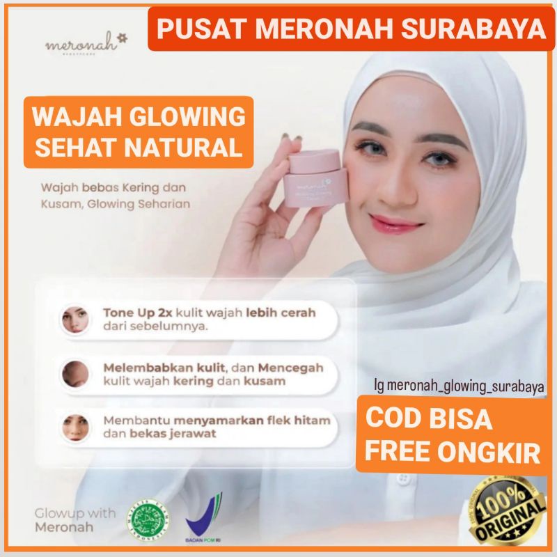 (COD)MERONAH WHITENING GLOWING CREAM , BEAUTYCARE READY ALL PRODUCT TERLARIS