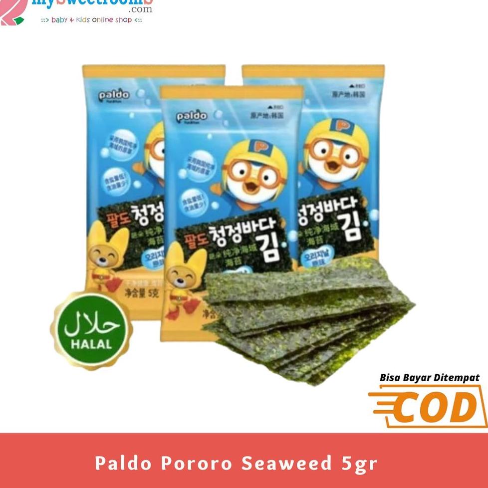 

Dijual Murah ★★★ 3PACK Paldo Pororo Seaweed 5gr / Rumput Laut ❅