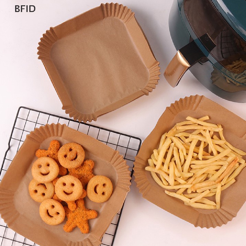 [BFID] Air Fryer Disposable Baking Paper Liner Bentuk Tray Panggangan Dapur Kertas Roti [ID]