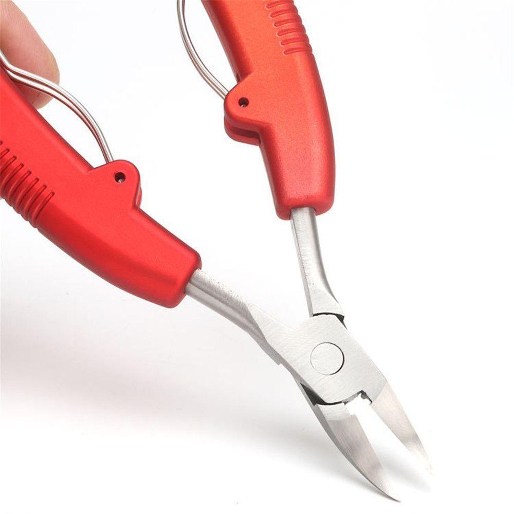 TOP Gunting Kuku Mudah Digunakan Gagang Plastik Bahan Stainless Steel Untuk Kuku Kaki Tumit Kaki Tebal Paruh Elang